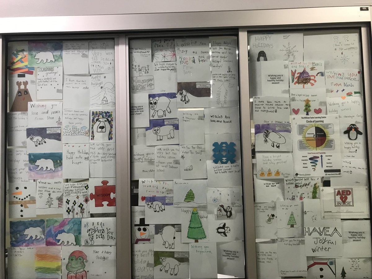 wtlc_wolves's tweet photo. Thank you to the students of West Dalhousie school. Your artwork and messages brought joy to all our staff and students today. #WrAreCBE @wdsparents @ChildMntlHealth @wdsprincipal @CbeArea1 https://t.co/znkBp7F1r7
