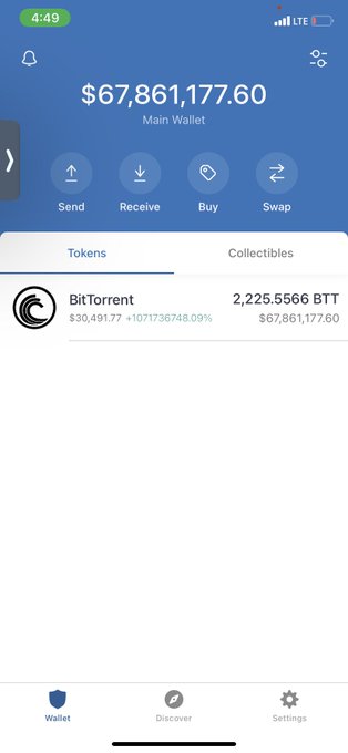 Can someone explain to me what&rsquo;s going on? #BitTorrentChain #BTT https://t.co/CnmazRuyGF<a href="/tag/bittorrentchain"class="tags">#BitTorrentChain</a><a href="/tag/btt"class="tags"><span>#btt</span></a>