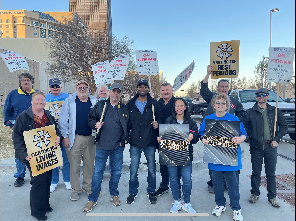 IATSE's tweet photo. ON STRIKE: The 'Nefarious' film crew has been striking for recognition of their new union for over a week. Now, they've been permanently replaced.

Workers in this country have a right to make their voices heard and form unions. No boss or politician can take that away. https://t.co/2MEsoLuWAx