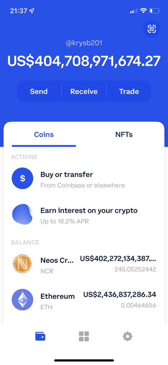 BitnerKrystian's tweet photo. @ZssBecker Anyone else’s coinbase look like this https://t.co/m94toOReKy
