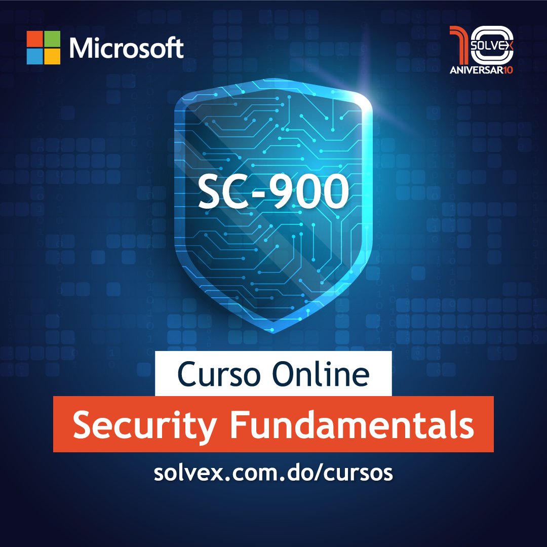 solvexdo's tweet photo. Aumenta tus habilidades y conocimientos fundamentales sobre seguridad con este curso en línea disponible en nuestra plataforma.

Regístrate entrando al enlace:
 
https://t.co/JSHgOTfzbk

#Microsoft
#SolvexDo  #MicrosoftCertifications #AzureSecurity #MicrosoftTechnologyAssociate https://t.co/HOPIBpvKxJ