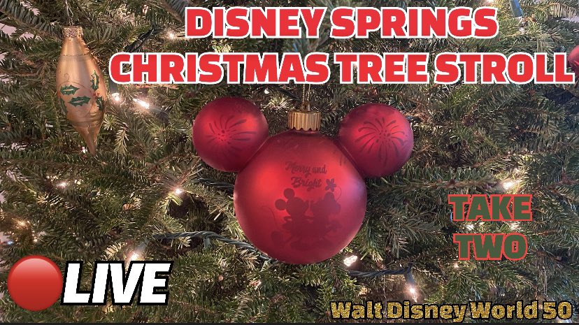 yourWDWguy's tweet photo. Join me tonight starting at 5:30 EST! ๐ดLIVE: Disney Springs CHRISTMAS TREE STROLL! Holiday Entertainment &Deco... https://t.co/RJiSZET3Ba via @YouTube
#disneysprings #waltdisneyworld #DisneyWorld50 #disneyworld #wdw #christmastreestroll #wdw50 https://t.co/j12noC5o2z