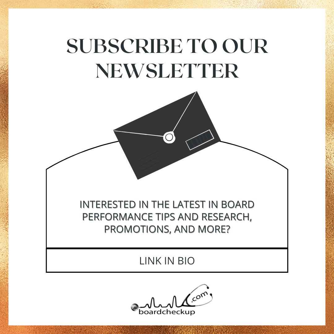 We are so pleased to announce that we have launched our weekly newsletter, please do subscribe to our newsletter for the latest information and tips on b...
bit.ly/3s4idBb
#Boardcheckup #Boardperformanceassessment #Boardassessment #Boardgovernance #SaaS #Boardperformance