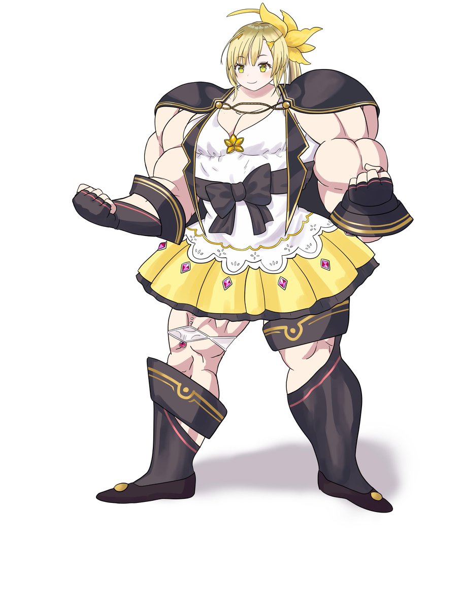 skebより。 #筋肉娘化 