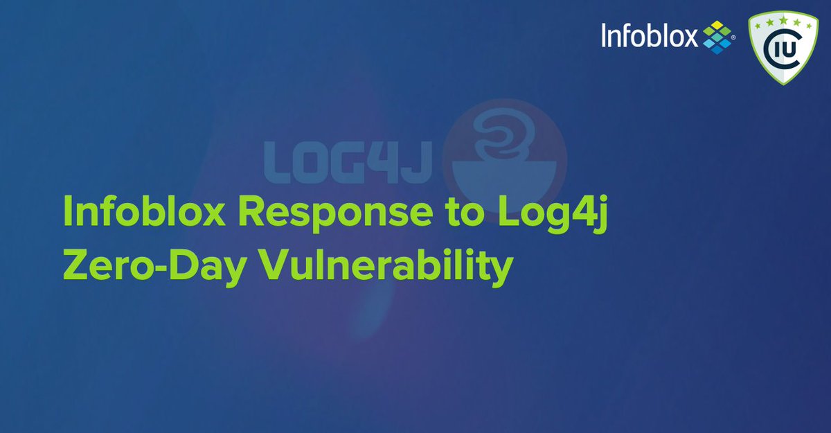 jesper2302's tweet photo. To our valued @Infoblox customers - here's our most recent response to the growing Log4j zero-day vuln: https://t.co/zK0c8wwwKm

#customersfirst #infobloxthreatintel #log4j #zeroday https://t.co/9bFMI81wqF