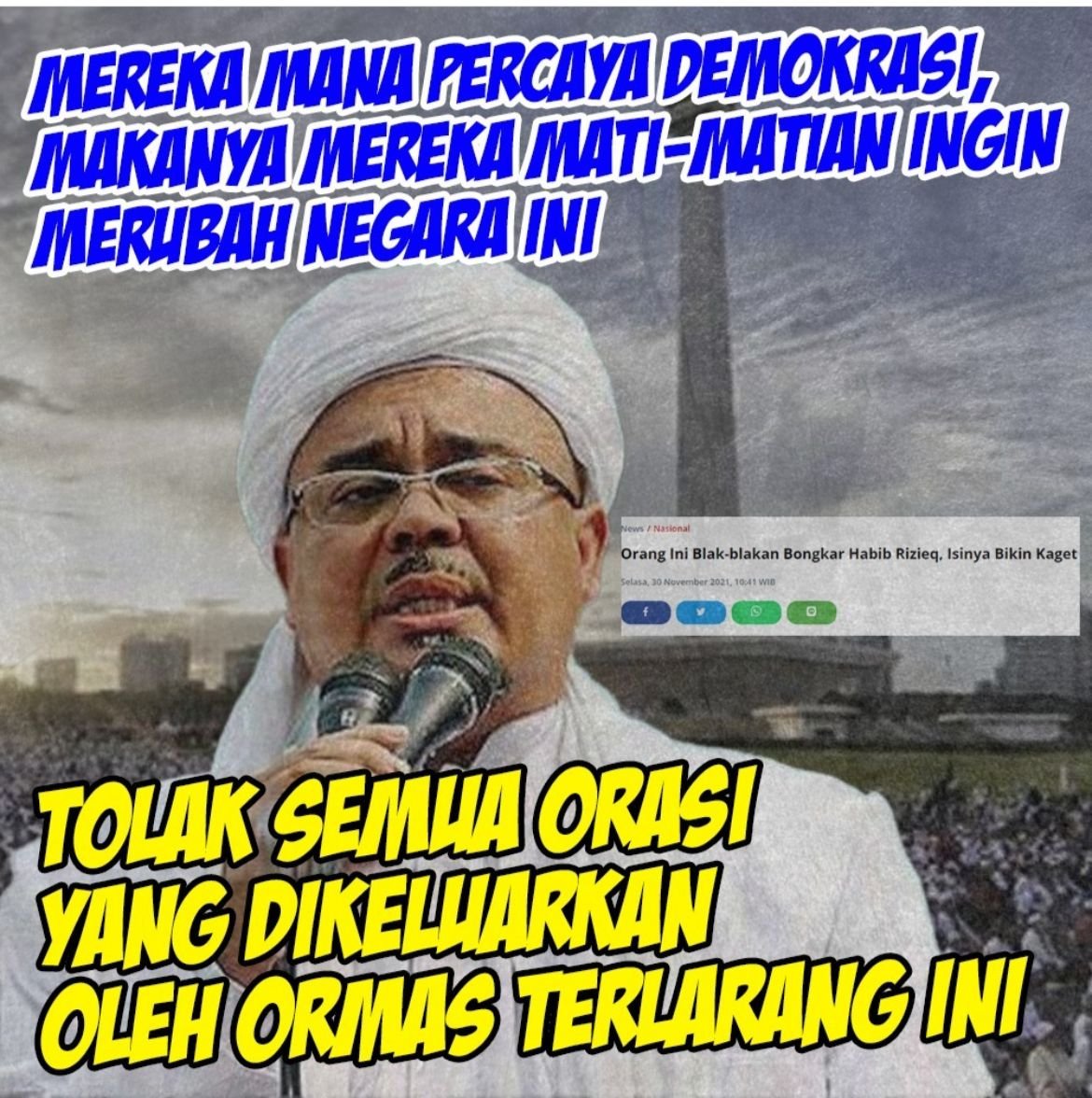 AsengAntek's tweet photo. Jangan dengarkan orasi ormas terlarang.
#FaktaKadrun https://t.co/q07PJ0JQjK