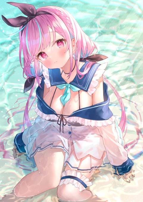 寒いので水着⚓️
#あくあーと 