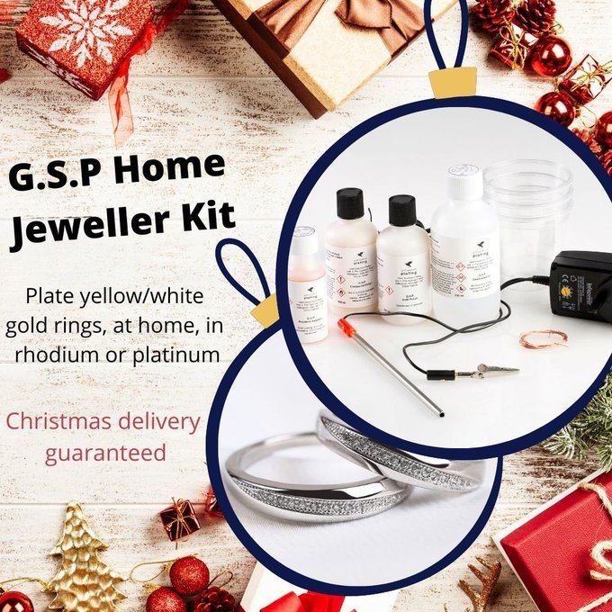 <a href="/BizBubbleUK/">BizBubble</a> We still have our G.S.P Home Jeweller Kits for replating yellow and white gold jewellery in rhodium or platinum available if ordered before midday Fri 17th Dec.

See our pinned post for a video on the product - great gift for jewellery lovers!

#smallbiz #bizbubble #jewellery