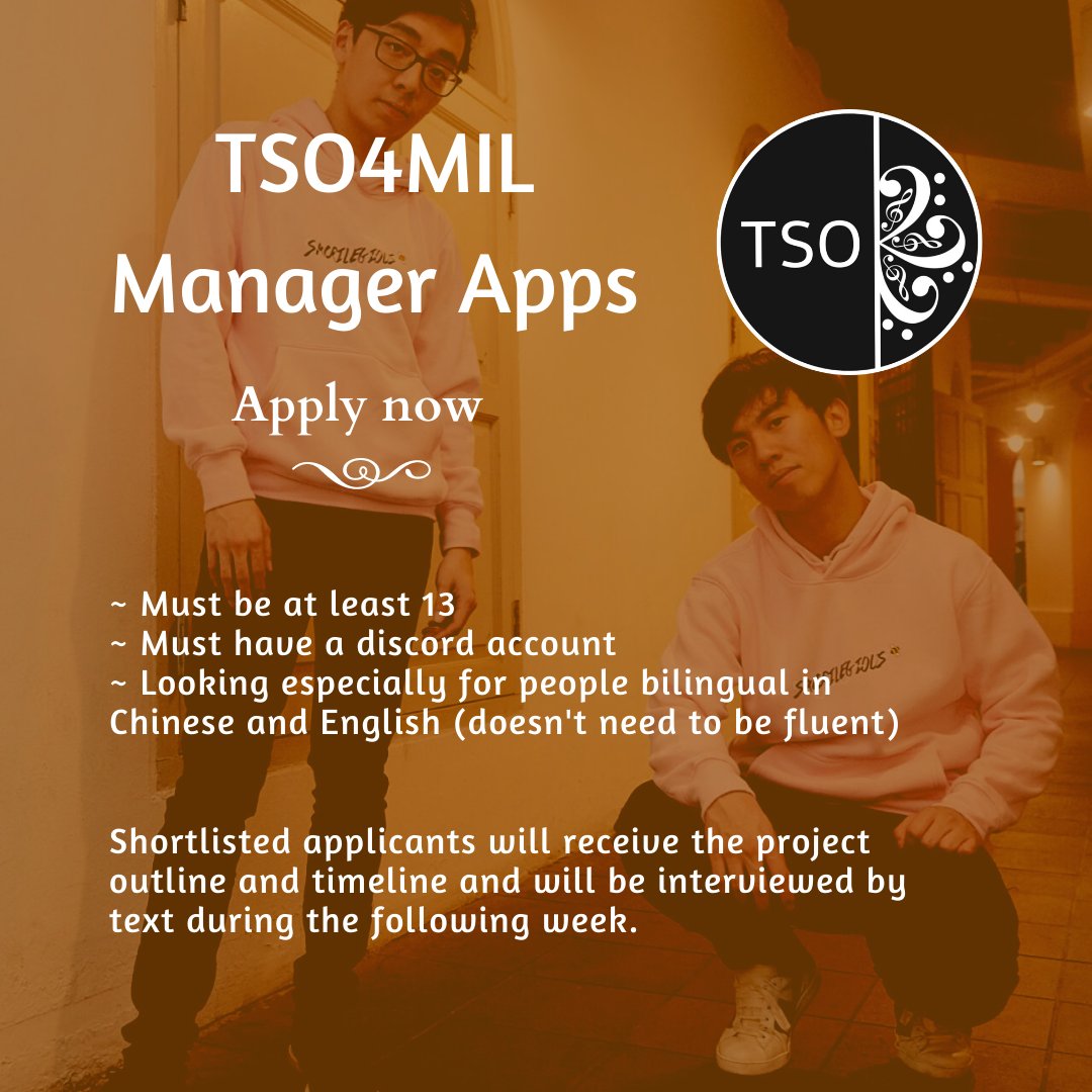 2setSymphony's tweet photo. TSO4MIL (large-scale fan project for TSV's 4 mil milestone) is around the corner, and we are looking for more project managers! This is the 3rd round of apps and interviews. Find more info and submit your application here:
https://t.co/TNgL64r9Jv

Deadline is Dec 19 at 11:59 GMT https://t.co/R1s1E1GEZD