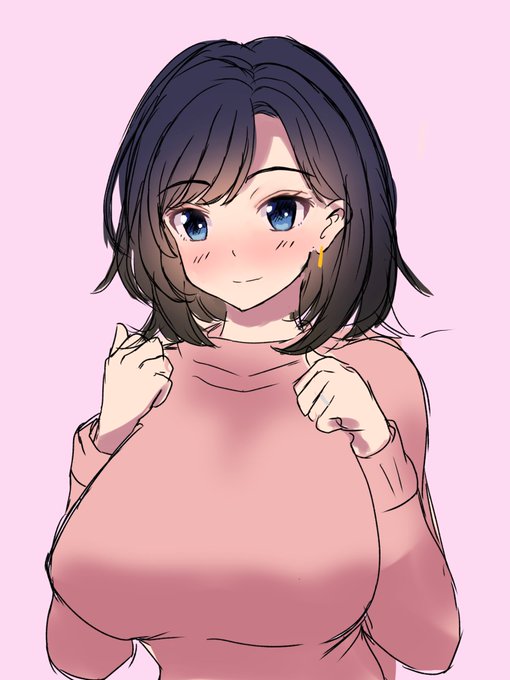 朝の落書き。
新人妻案。 