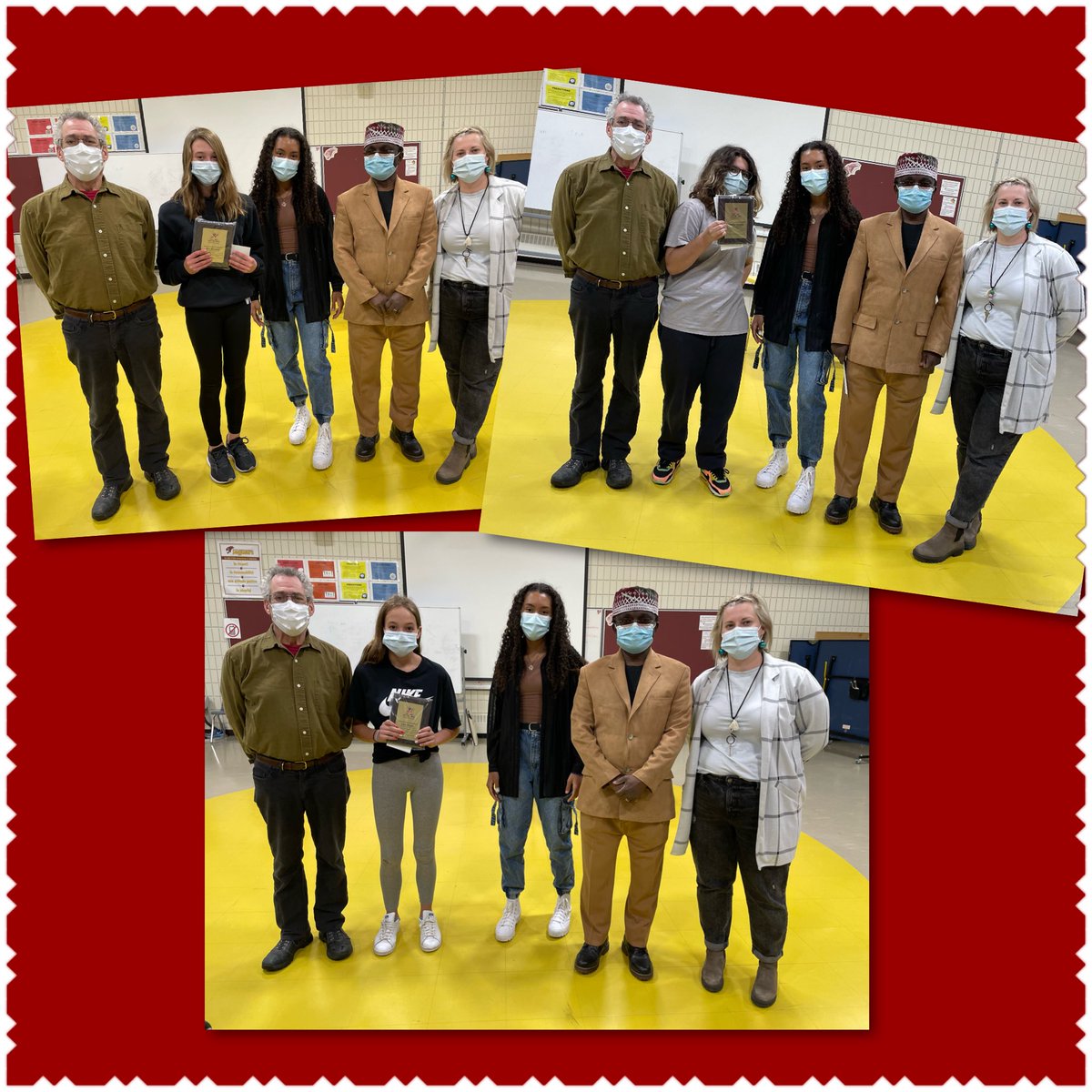 mcdowellLRSD's tweet photo. Students @mcdowellLRSD were the recipients of prizes for artwork submitted to #CreativeFoundation, focusing on ‘My Community’ or ‘Stop Discrimination’. Thanks to Mme Péloquin for getting our students involved! Way to go, team! To learn more: https://t.co/sR0wloELnN https://t.co/o2MXgD1089