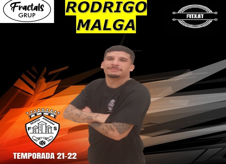 |OFICIAL| ✍️ Rodri Malga, nou jugador del <a href="/GrupsArrahona/">Grups Arrahona FSC</a>

Jugador que arriba procedent del <a href="/APnouescorial/">A.P. Nou Escorial</a> que te un gran recorregut en el seu país d'origen a l'Argentina amb el <a href="/FRANJADEORO/">Club Franja de Oro</a>

A falta del trànsfert el jugador podria debutar aquest dissabte.