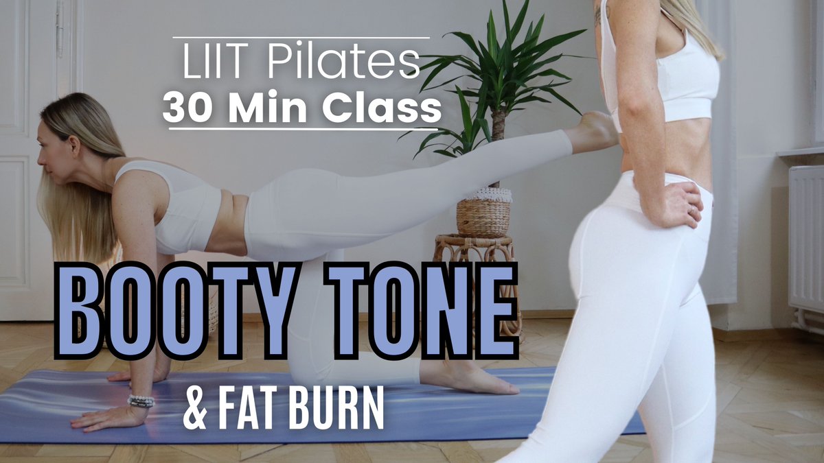 pilatesness's tweet photo. BOOTY TONE &amp; FAT BURN | 30 Minutes LIIT Pilates Workout https://t.co/iA1Zkq2GRe via @YouTube https://t.co/9N56l84bTU