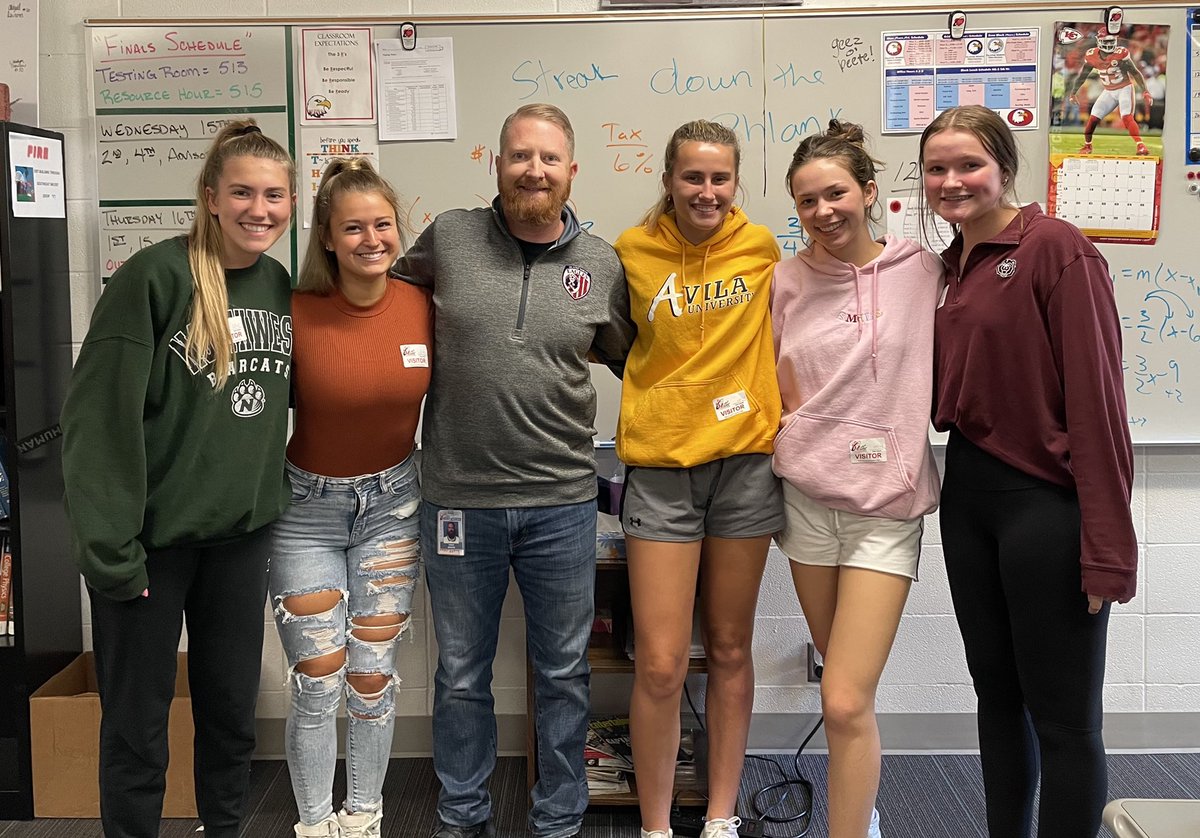 It was amazing to see these Alumni come back to North to say “Hi” today!  I loved hearing about college, family, and playing at the next level!  #ONEFamily