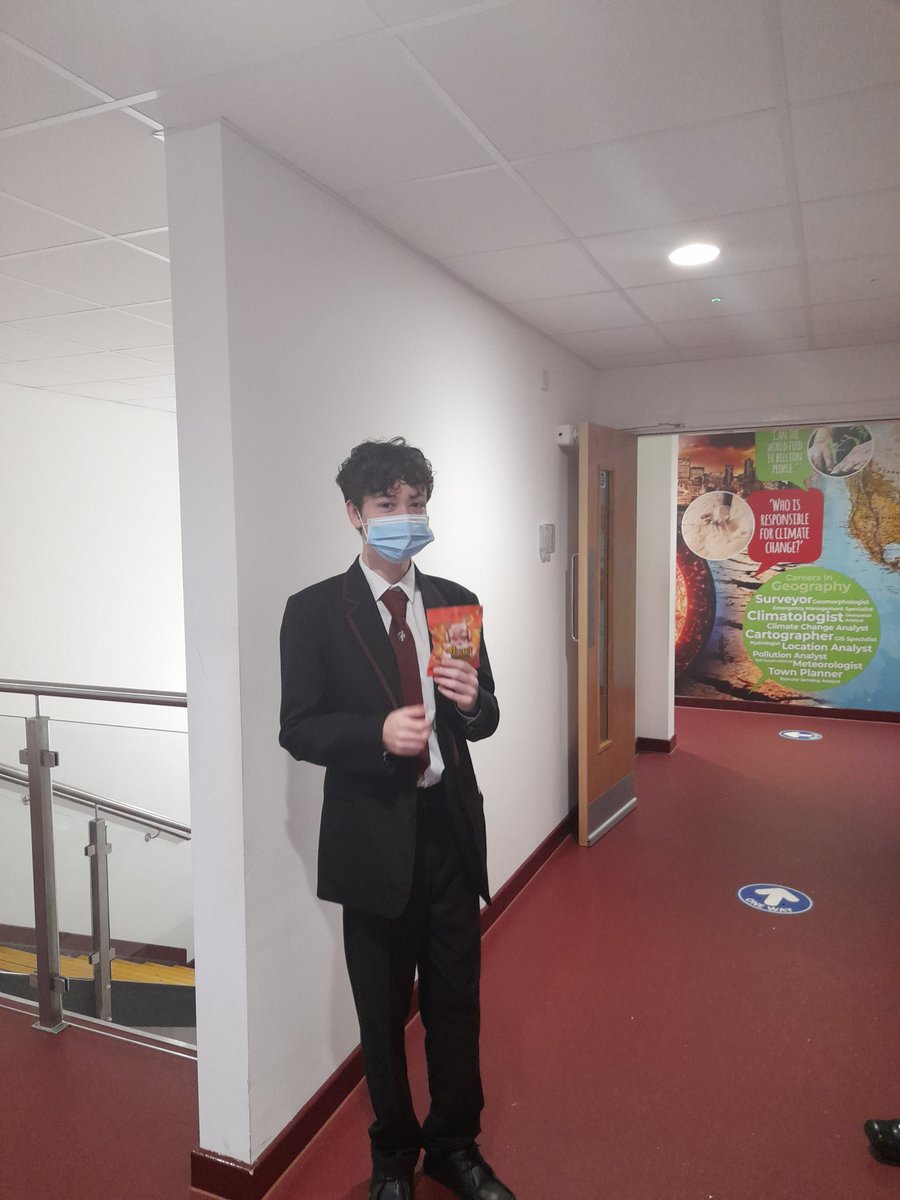 Advent winner Ellis from 11J. Well done!