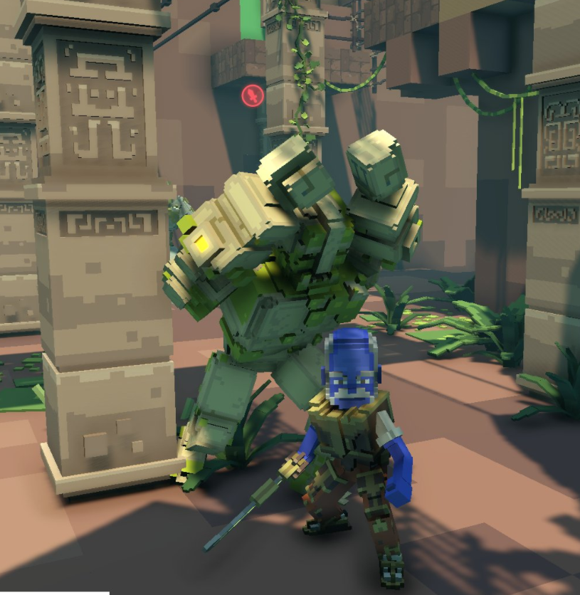 SamJoey15's tweet photo. @TheSandboxGame two scary lookin golems🤨🤨 https://t.co/J4sDZAR3ZM