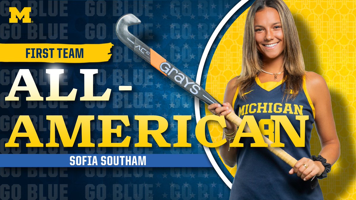 umichfldhockey's tweet photo. Wolverines tied a program record with 4⃣ @NFHCA All-Americans this fall! Congrats to Sofi, Halle, KP and Anouk! 🎉 #Team49 #GoBlue 

RELEASE: https://t.co/w1f3EnMsvA https://t.co/BoKYAZZIcV