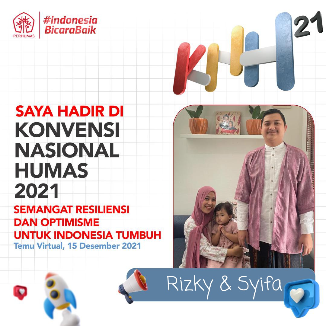 Saya dan <a href="/SyifaAstasia/">Syifa Astasia Utari</a> hadir di #KonvensiNasionalHumas  
mari bangun kesadaran kolektif masyarakat agar memiliki derap langkah yang sama dalam menyebarkan semangat resiliensi dan optimisme untuk Indonesia tumbuh.

#PERHUMAS #KNH2021
#IndonesiaBicaraBaik