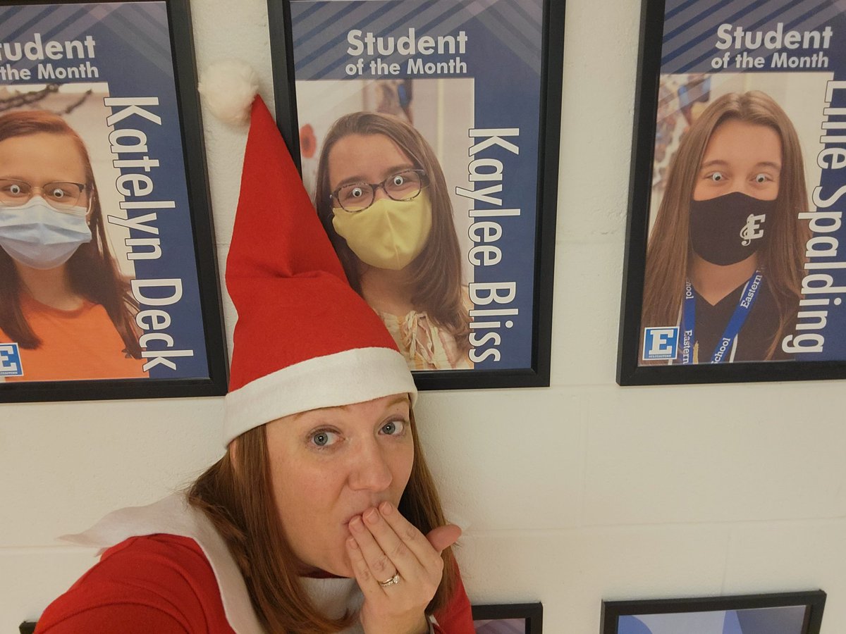 squizzysquier's tweet photo. The Algebra 2 PLC does Holiday Duo Day @EasternHSMedia. #elfontheshelf https://t.co/hqfmUUNcPO