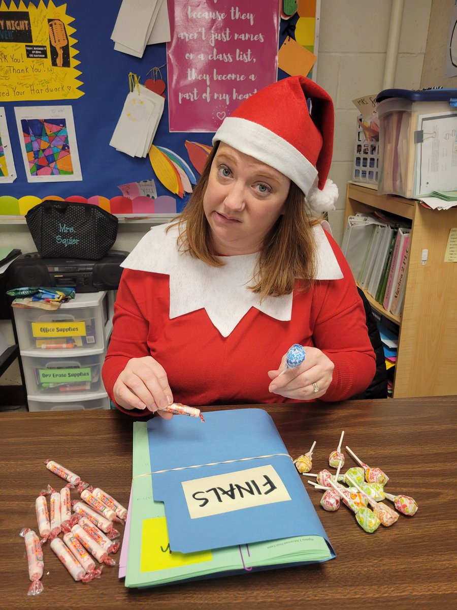 squizzysquier's tweet photo. The Algebra 2 PLC does Holiday Duo Day @EasternHSMedia. #elfontheshelf https://t.co/hqfmUUNcPO