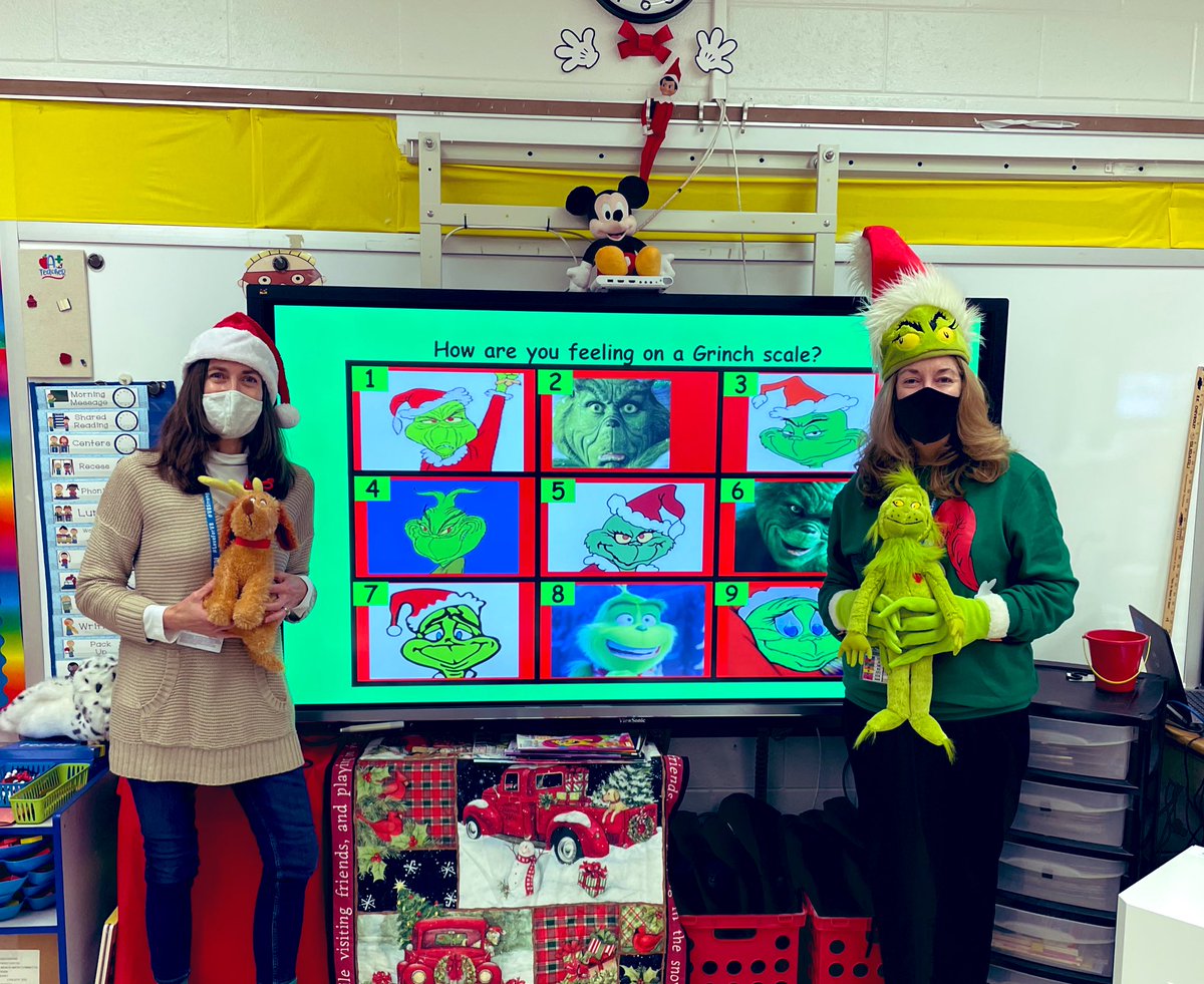 RedMillMickeys's tweet photo. Had a fun Grinchy day! @RMESPrincipal @NclKeros #RedMillRocks https://t.co/kRJgquVKu0