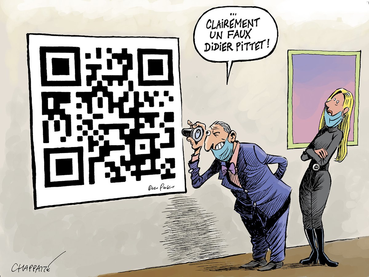 Faux certificats Covid - © Chappatte dans <a href="/LeTemps/">Le Temps</a> , Genève > chappatte.com/prod/wp-admin/…