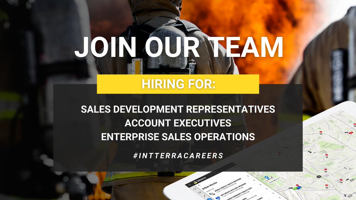 intterra's tweet photo. Empowering The Leaders of Tomorrow! #WelcomeProfessionals
Join our team to become a part of our vision is to revolutionize public safety through data.
Apply here - https://t.co/E4JiMu59NW
#RevOps #Intterra #Hiring #NowHiring #EnterpriseSalesOperations #SDR https://t.co/PlWsBx6PKn