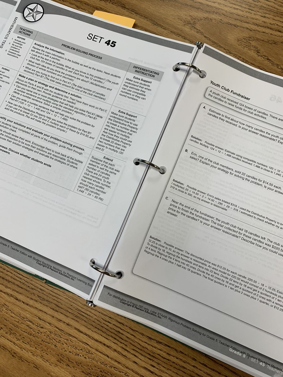 TollingerT's tweet photo. Day 10 of #MathmasCheer!❤️
I love @Exemplars and Lone STAAR problem solving! Students get to apply their learning to real-life math! @danifryIC @IC_K8Stafford @RiddleElem @friscoisd #FISDMathWorkshop https://t.co/gFJC5GZwSc