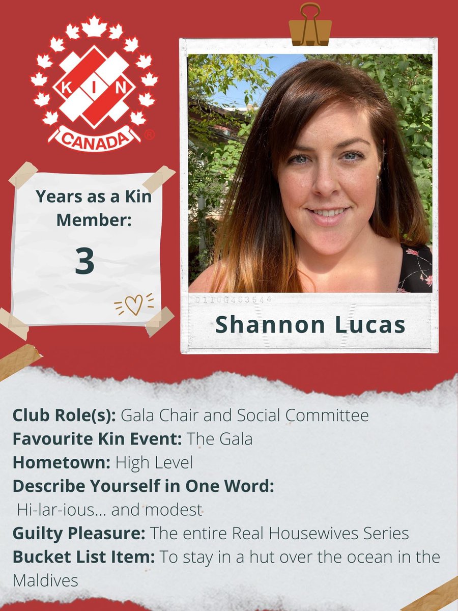 This week we are introducing you to the hilarious Shannon Lucas, who will not complain if someone has an extra 10k lying around to donate to her bucket list trip! 😎🌴🌊 #MeetTheKinette #RedDeerKinettes #RedDeer