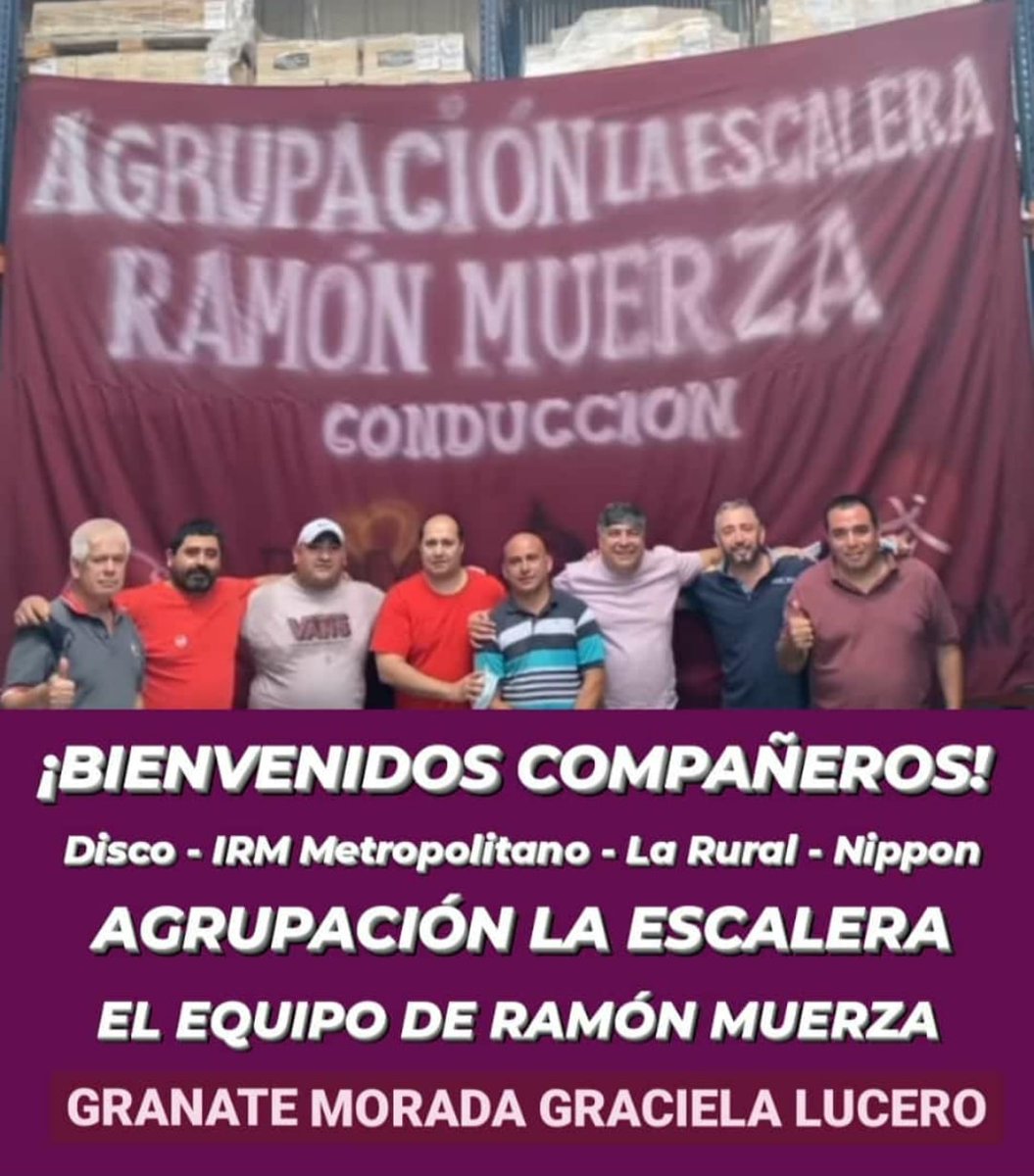 yamildominguez3's tweet photo. Bienvenidos a los compañeros de la Agrupación La Escalera al proyecto más revolucionario de la historia de comercio.
Cada día somos más los trabajadores convencidos y enfocados en:
Ramón Muerza secretario general 2022.
#ComercioCapital #RamónMuerzaConducción #Elecciones2022 https://t.co/folOupcFRn