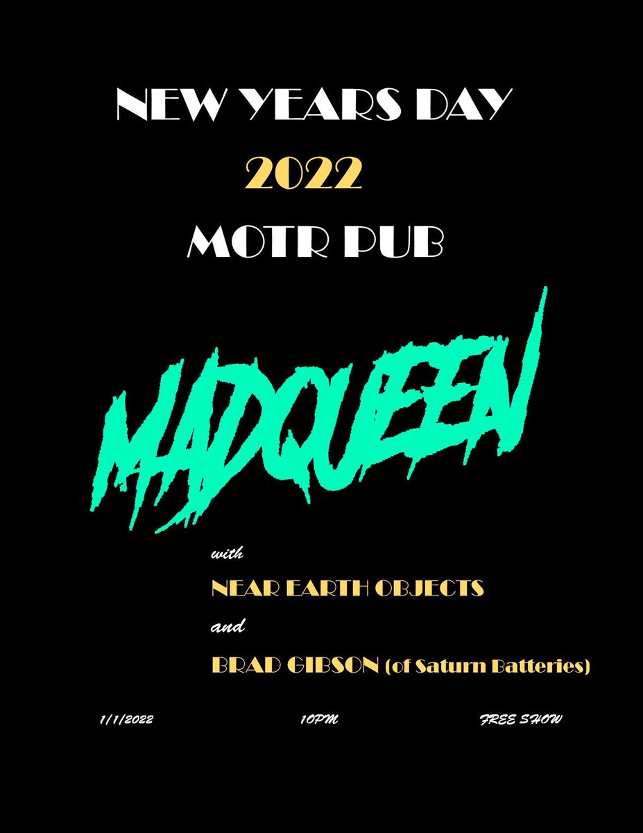 Brad Gibson solo show on NEW YEAR’S DAY 2022! @MOTRpub