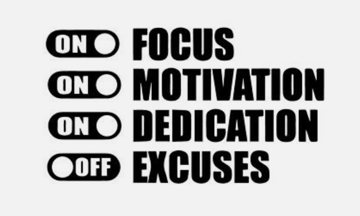 Keep working towards your goals and mission. 

Don’t let those loud noises of excuses creep into your mind or heart.

You know better than to give in!! 

Go #WinTheDay 💪🏼