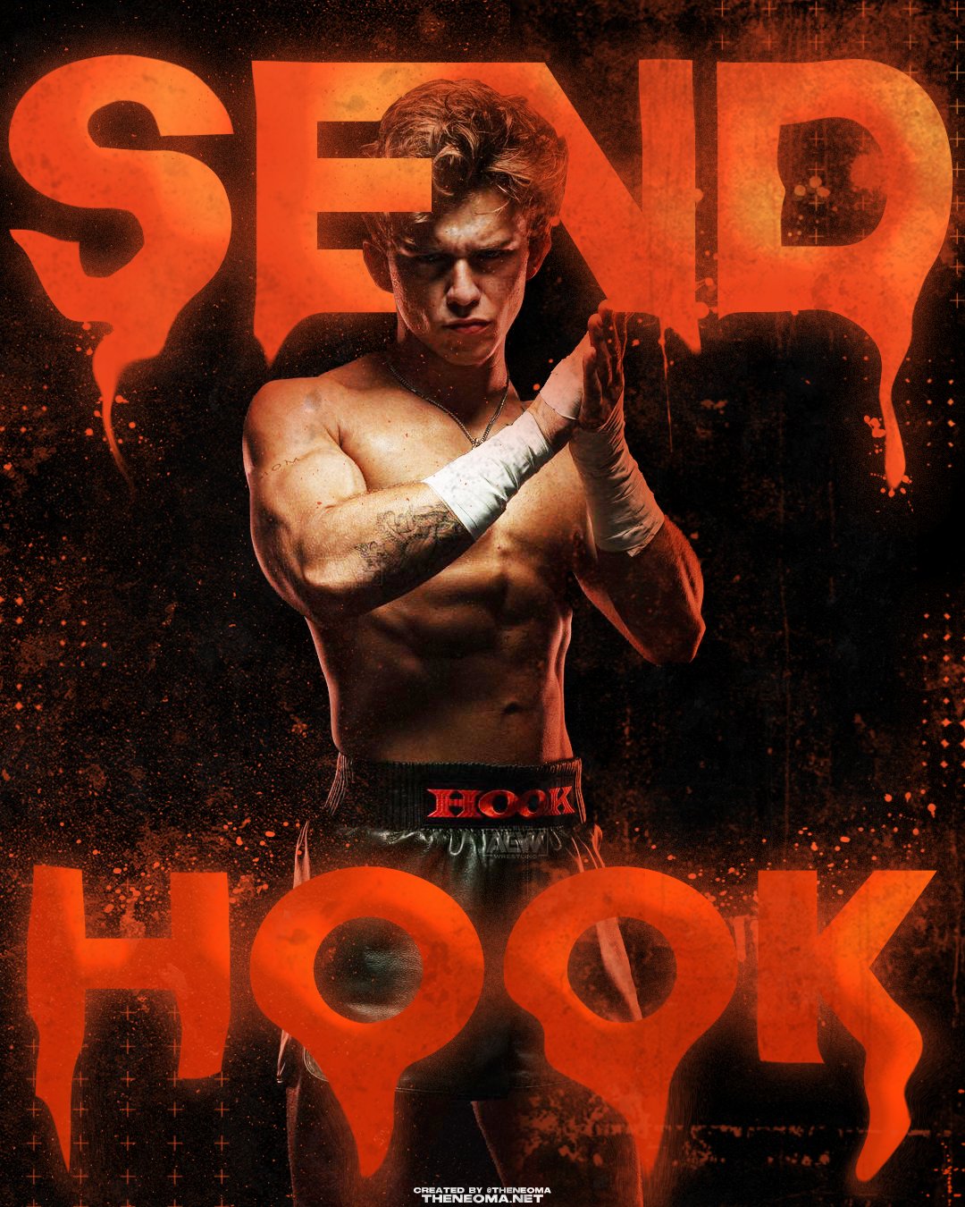 Neoma on X: SEND HOOK. New @AEW @730hook fanart created by me