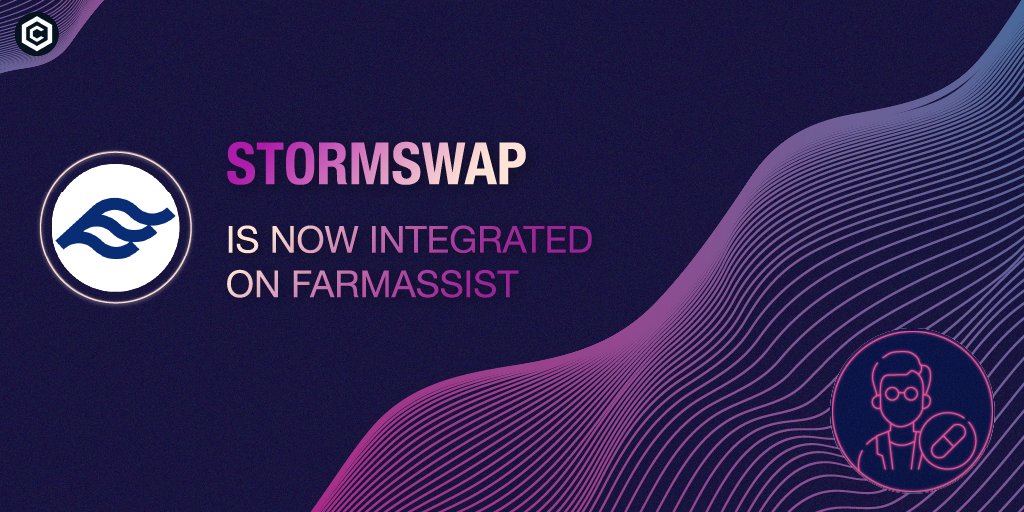 FarmAssist_'s tweet photo. FarmAssist is now tracking @stormswapfi on #cronoschain
FARMS TVL: $1M

Track your portfolio with us! https://t.co/QaY55MGLlx
Join our community: https://t.co/e1XvGKFs6c https://t.co/SwVknN2vls