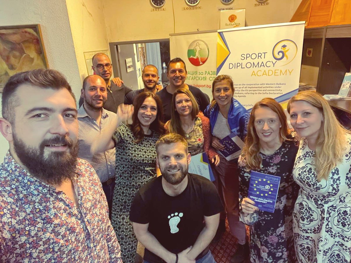 #Amazing people with strong passion to bring forward #sport sector at Sport Diplomacy Academy final meeting 🏆 #SportDiplomacyAcademy brought us together, dreams for positive change kept the spirit through the challenges in those amazing 3 years of shared journey🏅💪 #EUSupport