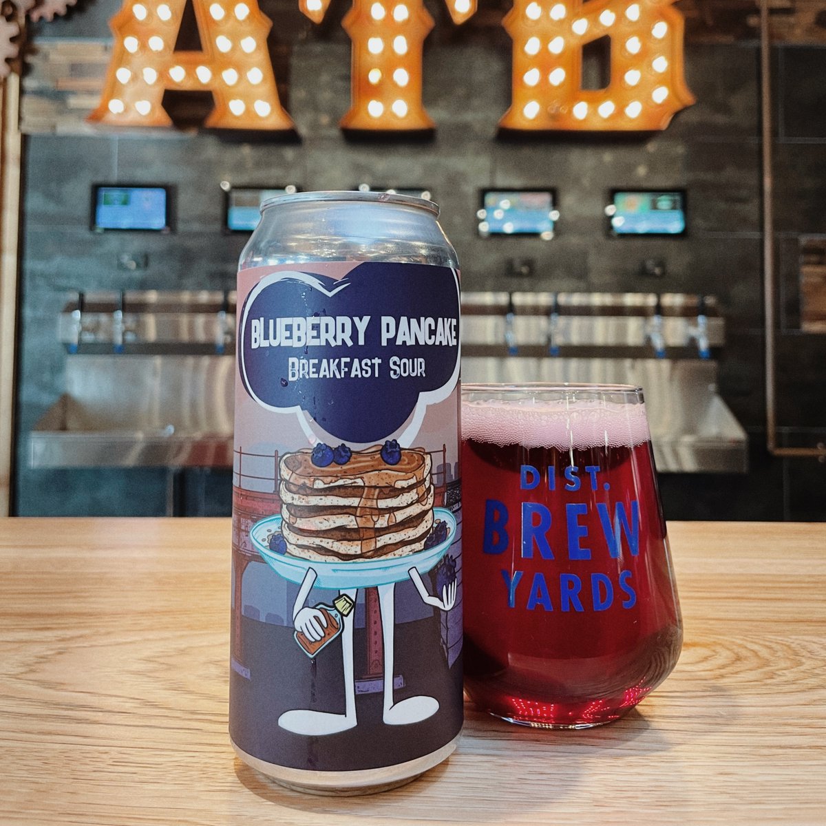 It's Day 14 and today we're treating ourselves to the beautiful Blueberry Pancake Breakfast Sour from <a href="/atbbeerco/">ATB BEER Co.</a>! Cheers!