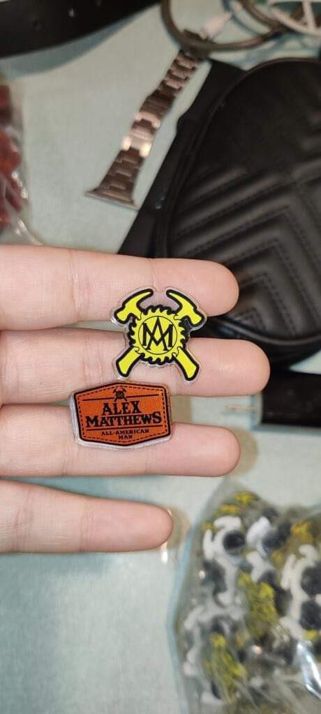 AlexMatthewsAAM's tweet photo. Something new coming to the merch tables next year…more to come, don’t touch that dial. 

2 different style pins for your buying pleasure!!

Credit: Austin Ryan &amp; Adam Ball https://t.co/OEW5Fo4iMH