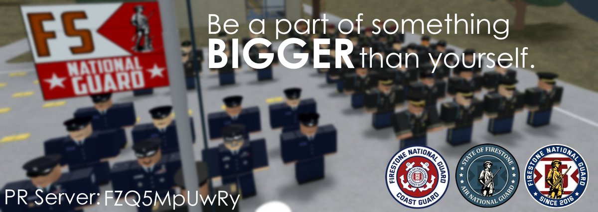 APPLICATIONS FOR <a href="/FSNationalGuard/">Firestone National Guard</a> TROOP 1 ARE NOW OPEN! Apply here at the application hub: roblox.com/games/57921100…