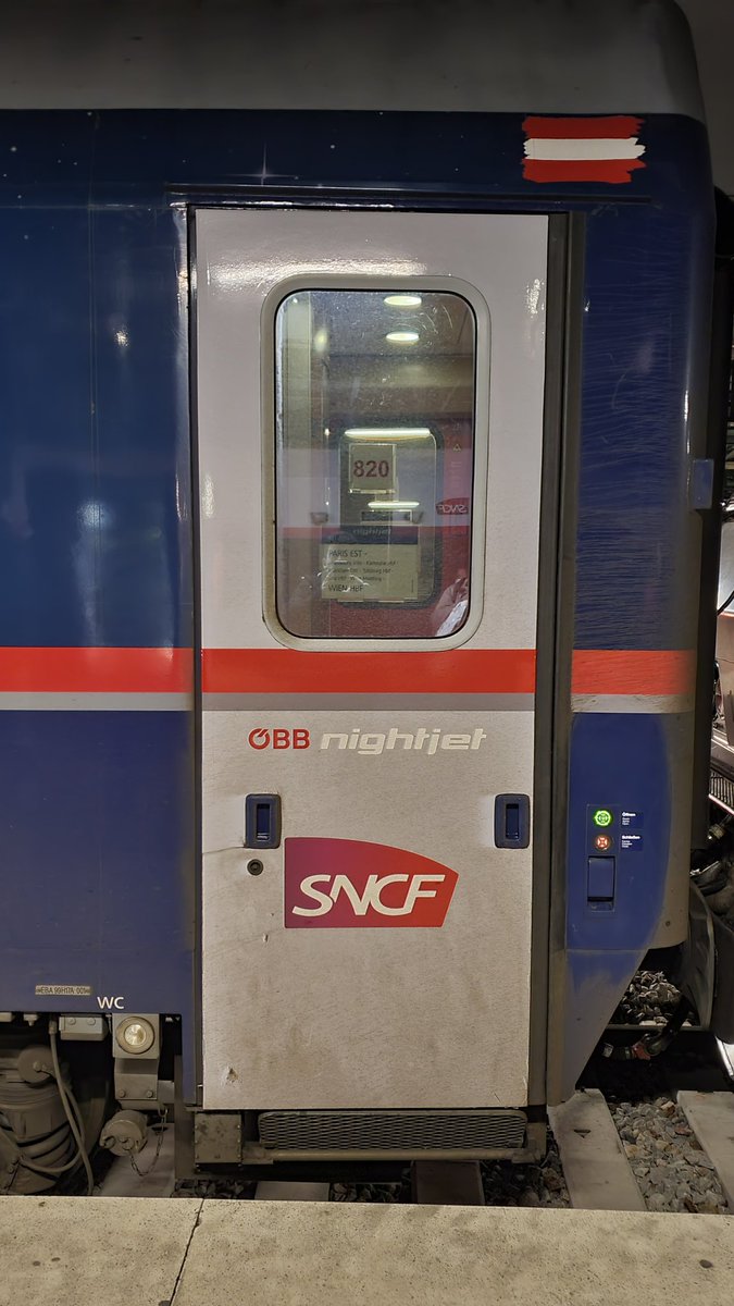 Une belle découverte le premier #Nightjet Paris Vienne ! 🇨🇵🇩🇪🇦🇹 Avec @Lachaineduferro <a href="/ThomasGameFrYT/">Thomas Game France</a> <a href="/Visual_By_Jo/">Visual_By_Jo</a>
