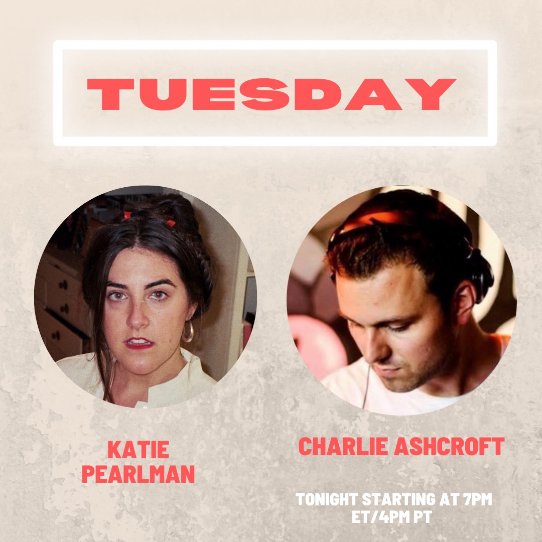 AmazingRadioUSA's tweet photo. TONIGHT! Catch @ktpearls and @charlieashcroft starting at 7pm ET/4pm PT ✨
#tuesday #newmusic #amazingradiousa #rejectthealgorithm #december https://t.co/mloRVNu239