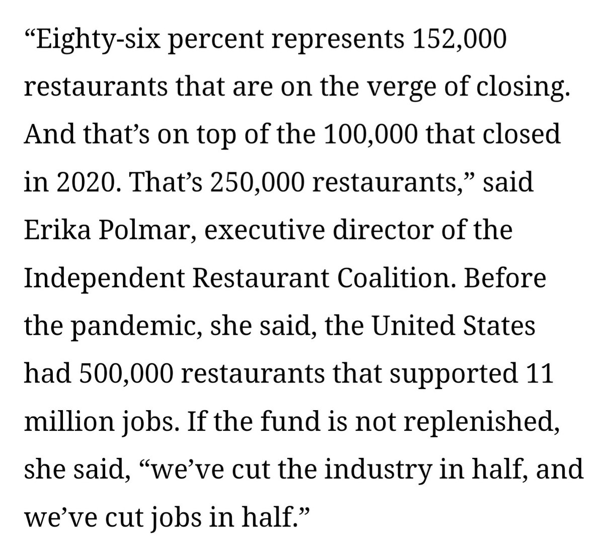 PatrickMBoston's tweet photo. Absolutely critical for the US Govt to #FinishTheJob + save 177k #restaurants (+ jobs) in America. Read + share, please: https://t.co/ESLpOVcPKd #ReplenishRRF @ewarren @AyannaPressley @SpeakerPelosi @SenSchumer @MARestosUnited @MassRestaurants @WeRRestaurants @IndpRestaurants https://t.co/Z8UT8INnJP