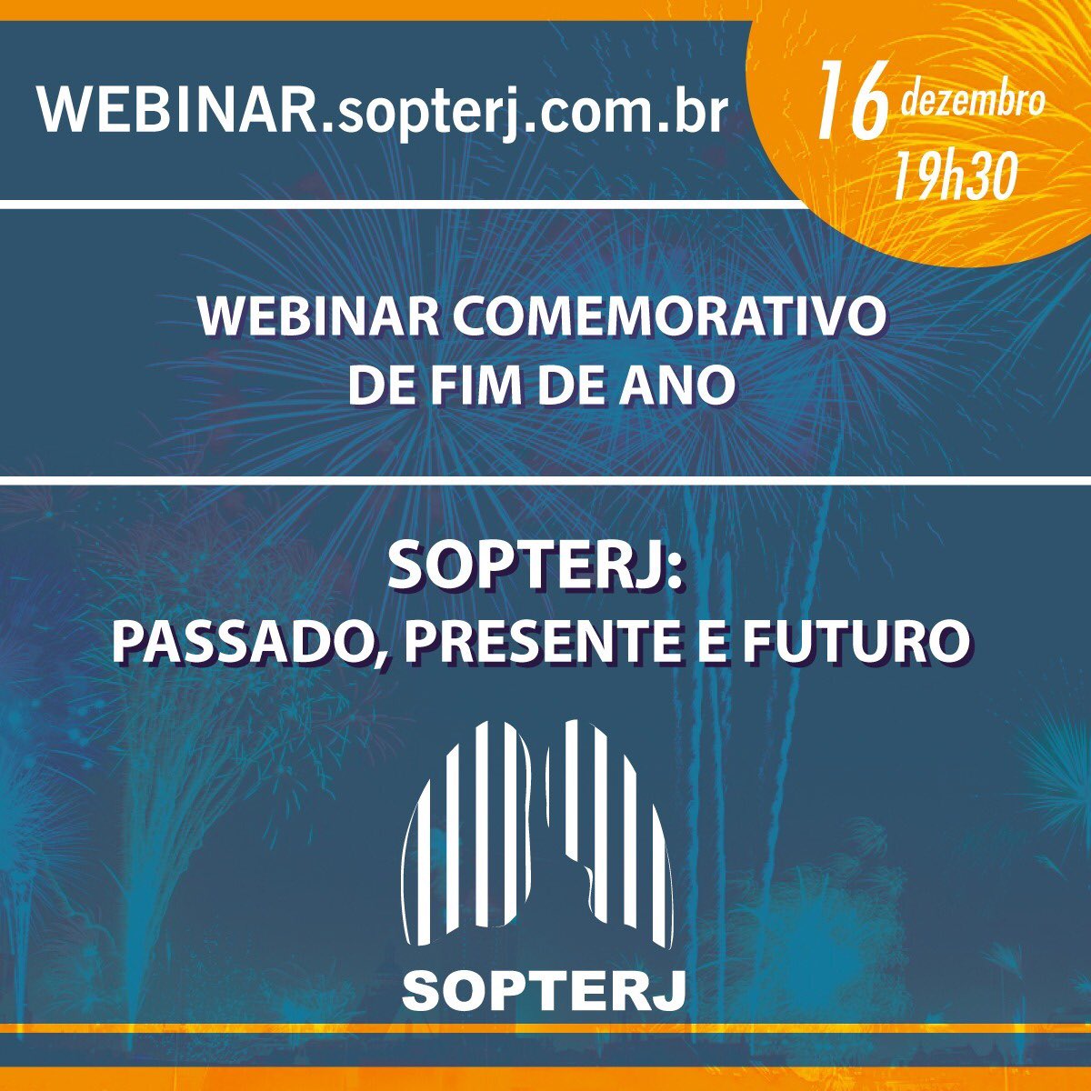 Encerrando o ano, uma homenagem aos presidentes da SOPTERJ que nos precederam! Dia 16/12 às 19:30, acesso em sopterj.com.br