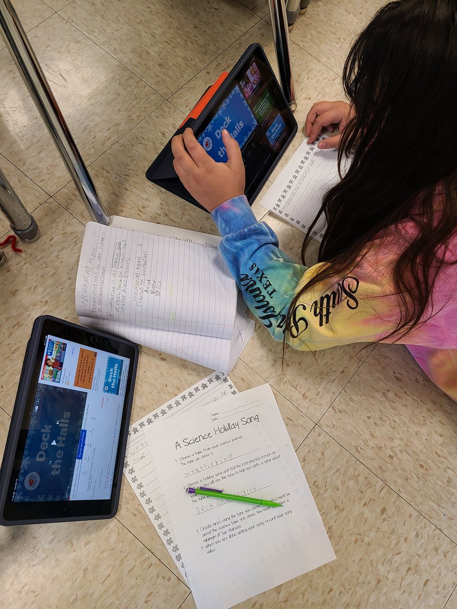 Today, these engineers were composers! They chose a science topic we've learned about and created lyrics about it to the tune of a holiday song. SO MUCH FUN! 🎶🎼🎧🎄🎅🍬 <a href="/DrRodriguezElem/">Dr. Rodriguez STEM Academy</a>