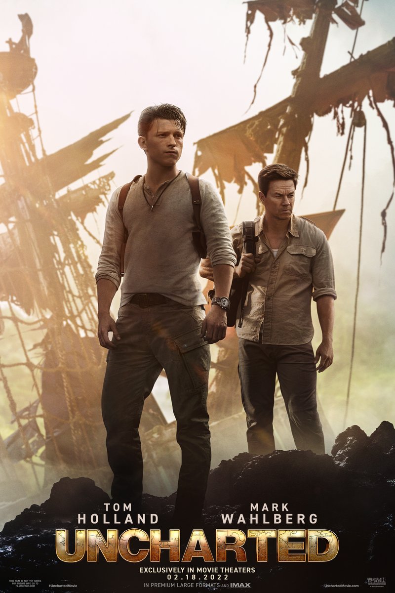 Fandango's tweet photo. We found Tom Holland's 2022 plans on this exclusive #UnchartedMovie poster. 2.18.2022 https://t.co/KPyzk6NypY