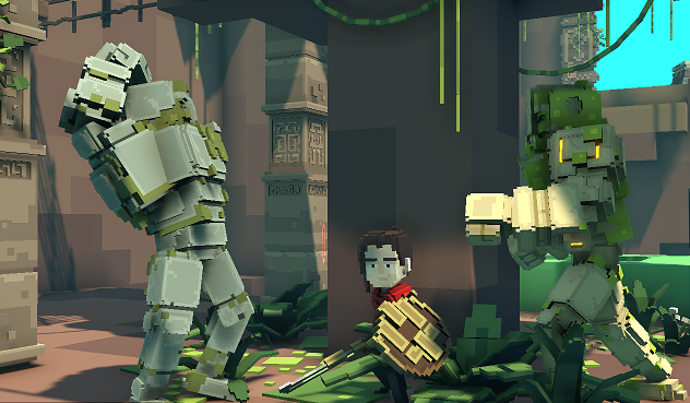 lilyawashington's tweet photo. @TheSandboxGame Can't touch this🕵️‍♀️
There are 2 golems that you must defeat to escape the pit. https://t.co/T0GFiLYiuG