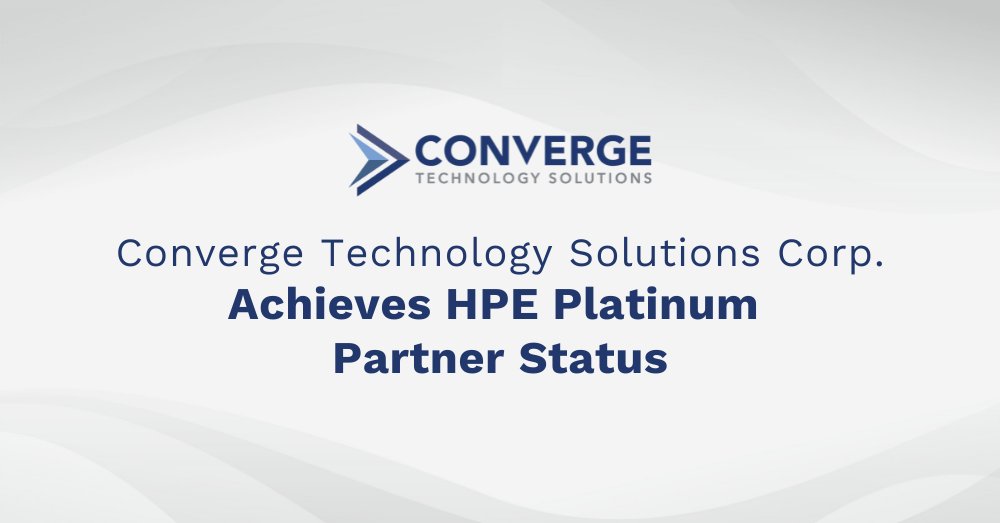 essextec's tweet photo. Converge is excited to announce we are now a Platinum Partner with @HPE! Converge achieved the highest level of partnership by meeting requirements for specializations, sales &amp; technical certs, and competencies. Read more below. #HPEPlatinum #HPEPartner https://t.co/ottrFnw7z5 https://t.co/3Q1RCAdaGX