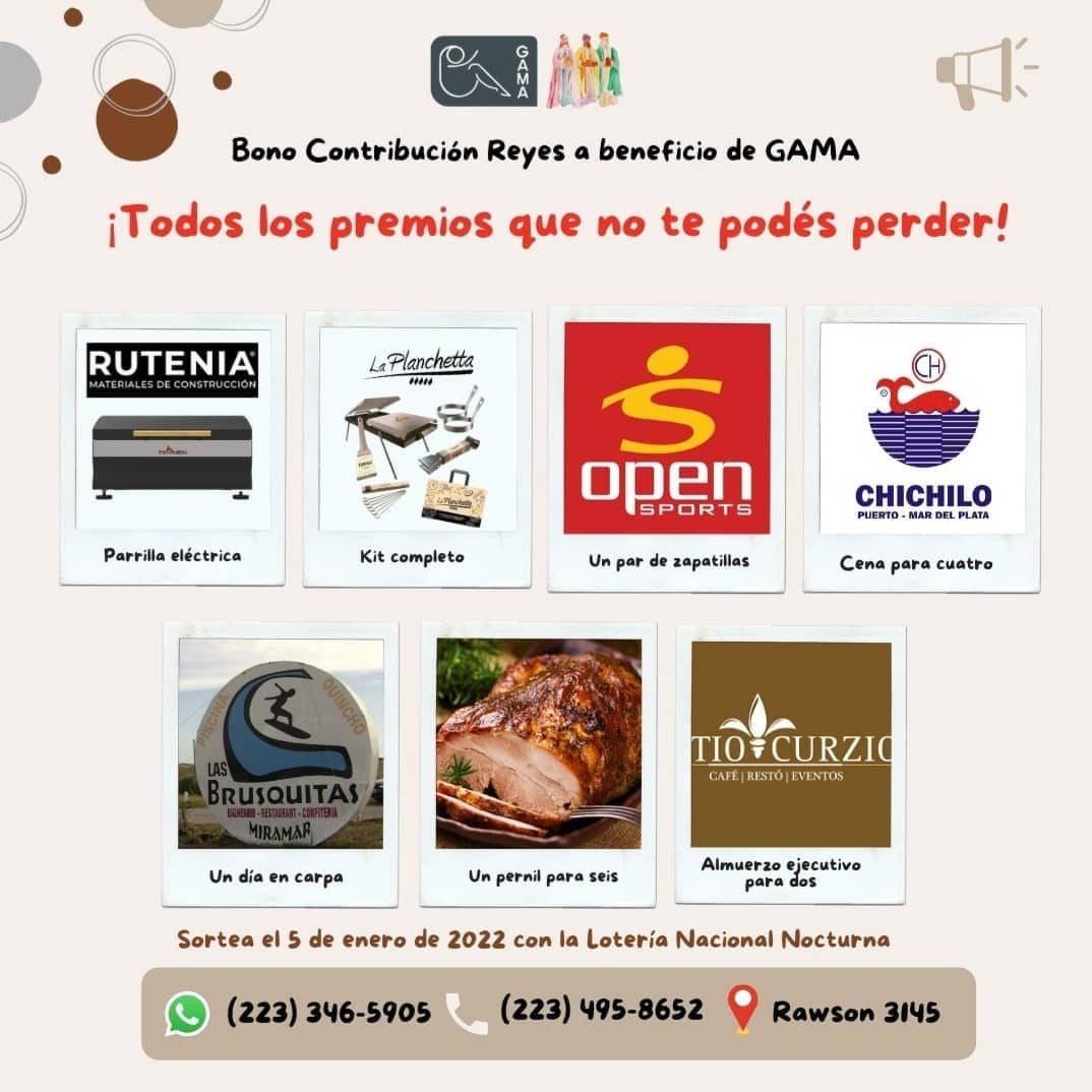 GAMAong's tweet photo. ¡Colaborar con GAMA nunca fue tan fácil!

Comprando el bono contribución de reyes podés ganar premios increíbles y a la vez ayudás a nuestra Institución.🤞

➡️Podés adquirir el bono en raswson 3145 o comunicandote al 223 4958652 o por mensajito directo.

Te esperamos! https://t.co/oQgiu4gckG