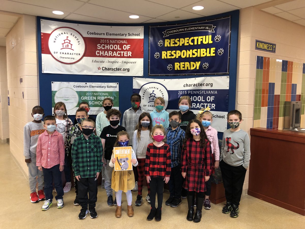 Congrats to <a href="/CoebournES/">Coebourn Elementary</a> students who were named Student of the Month for CONTENTMENT! 🐾#CougarPride #PennDelcoProud #NationalSchoolOfCharacter <a href="/CharacterDotOrg/">Character.org</a> ⁦<a href="/CEValues/">CoreEssentialValues</a>⁩