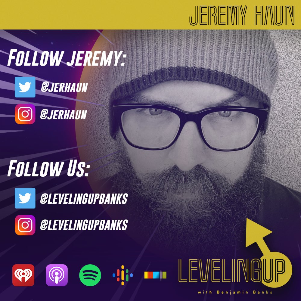 LevelingUpBanks's tweet photo. This week the guys have on the incredible artist and writer @jerhaun to chat all about his work with @Marvel @DCComics @ImageComics @TopCow with works like #TheRealm #TheBeauty #TheRedMother with some much more. So click the link in the bio and listen! https://t.co/OUdmJe6yRs