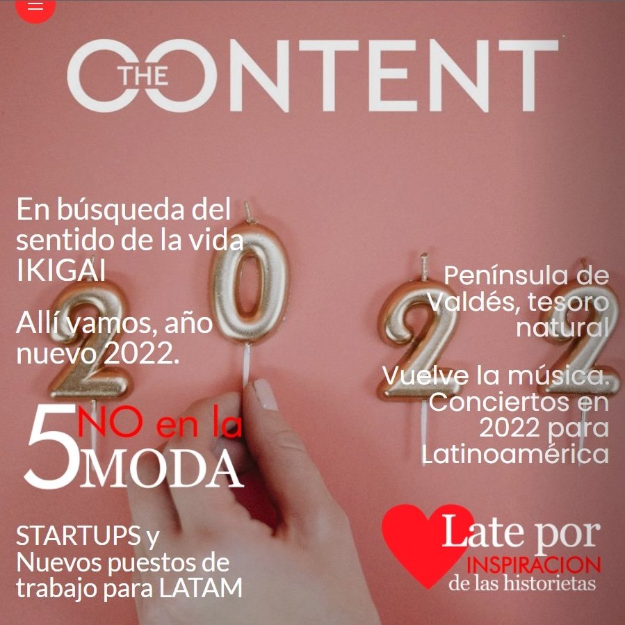 Ya en linea nuestra edicion #Diciembre thecontent.news